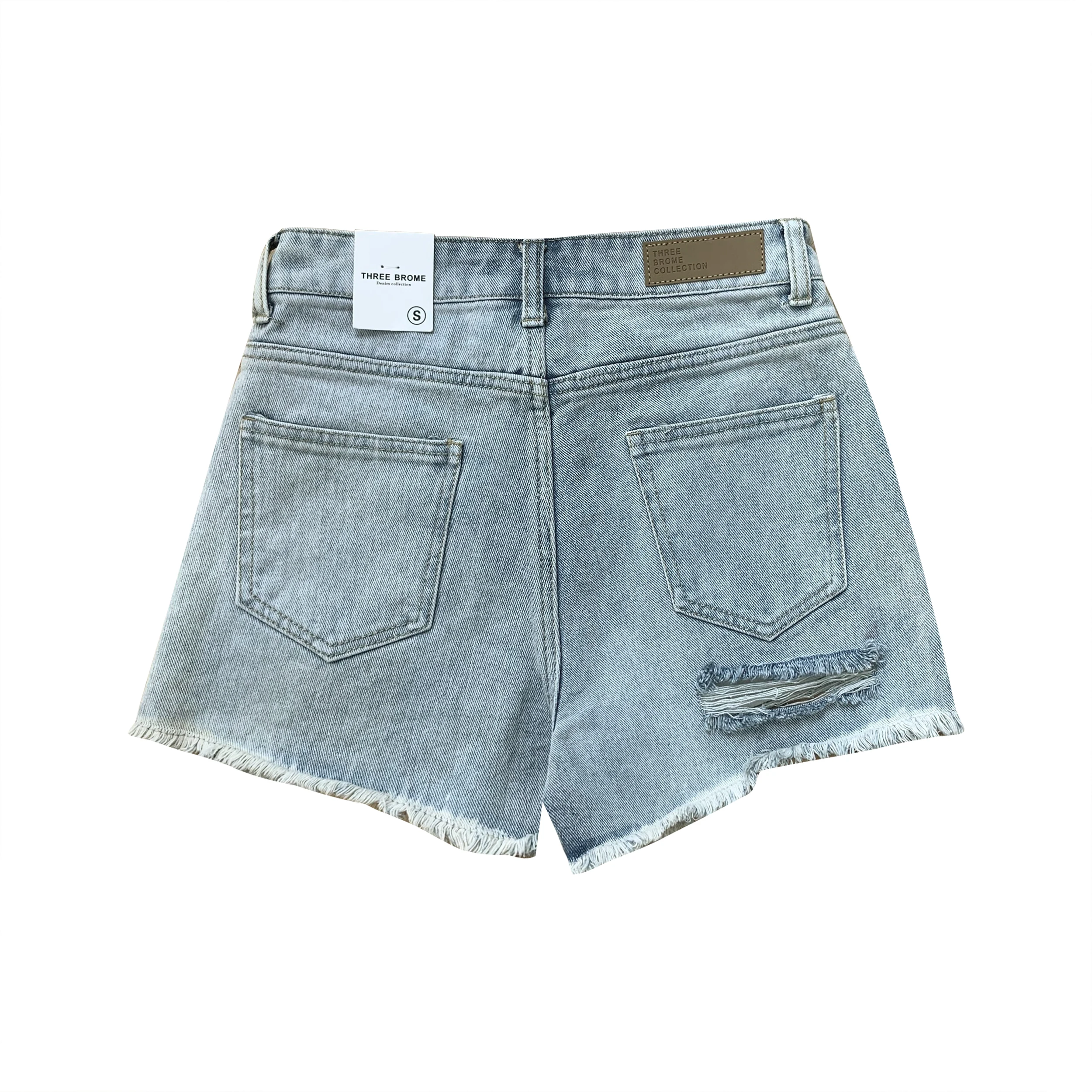 

Denim shorts women's 2021 new ins lace pants