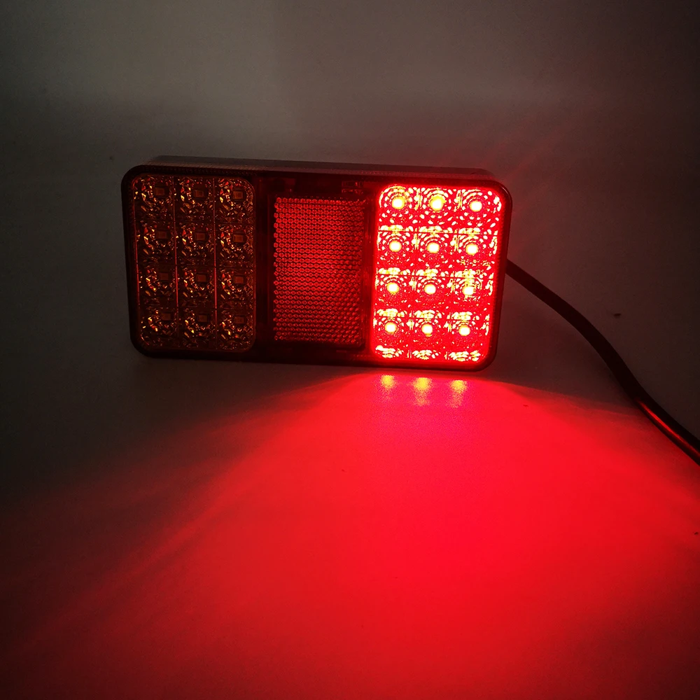 1 шт. 12 В 24 в светодиода задние фонари для прицепа грузовика стоп-сигнал поворота