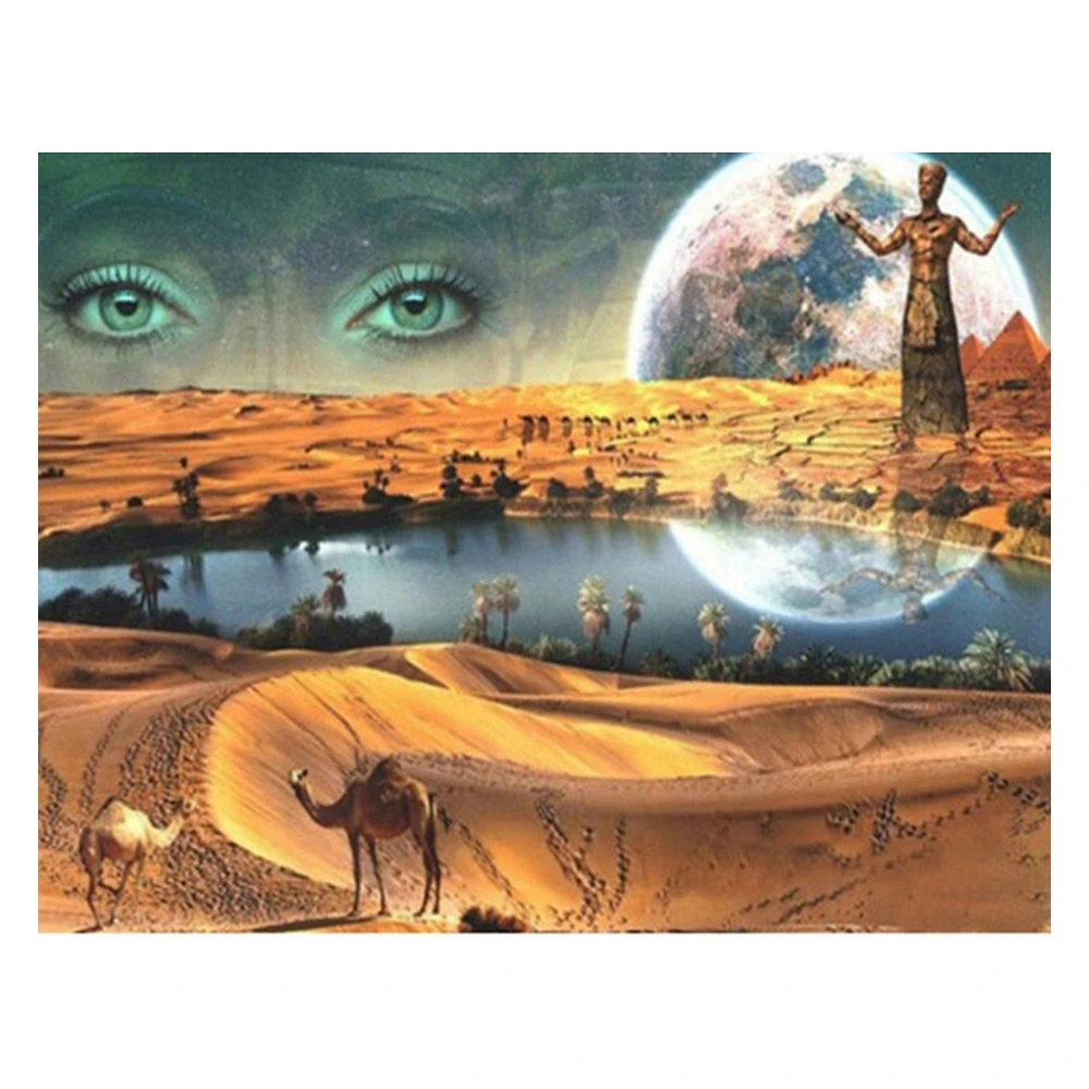 5D DIY Алмазная картина пустынное озеро пейзаж вышивка крестиком рукоделие