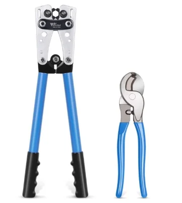 Обжимной инструмент для кабеля набор ручных инструментов обжимные клещи с