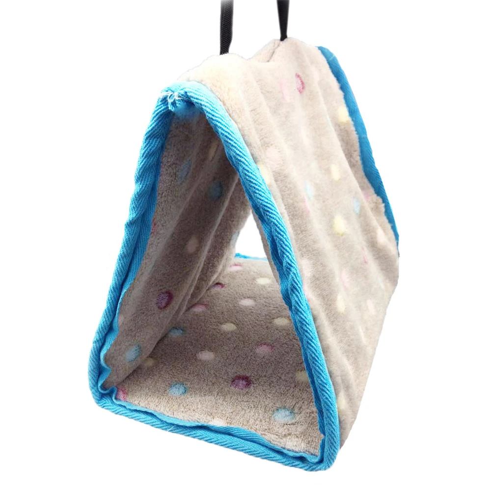 Зимний теплый птичий Домик гнездо мягкий флис попугай гамак Многофункциональный