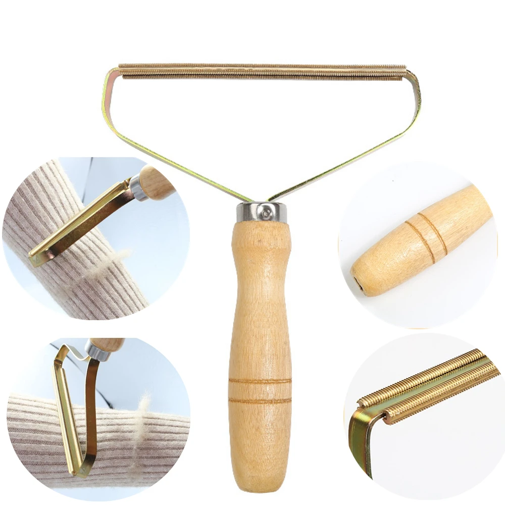 

Portable Lint Remover Clothes Fuzz Fabric Shaver Brush Tool Power-Free Fluff Removing Roller for Sweater Woven Coat