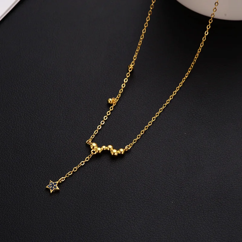 

Fashion new star necklace female five-pointed star clavicle chain temperament pendant hot sale