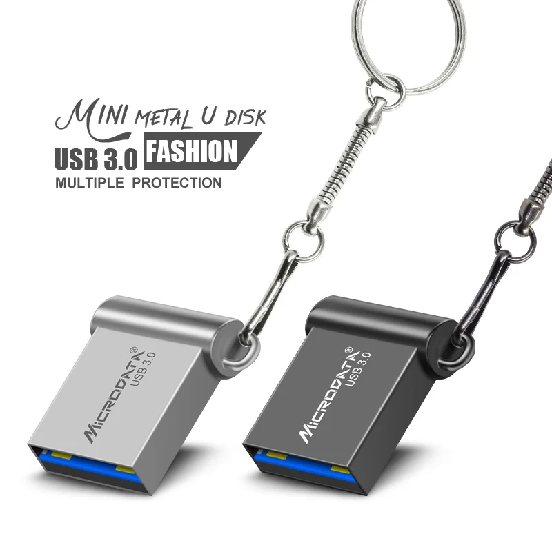 Металлический Мини флеш накопитель USB 3 0 128 ГБ 64 32 16 8 4 Гб|USB флэш-накопители| |