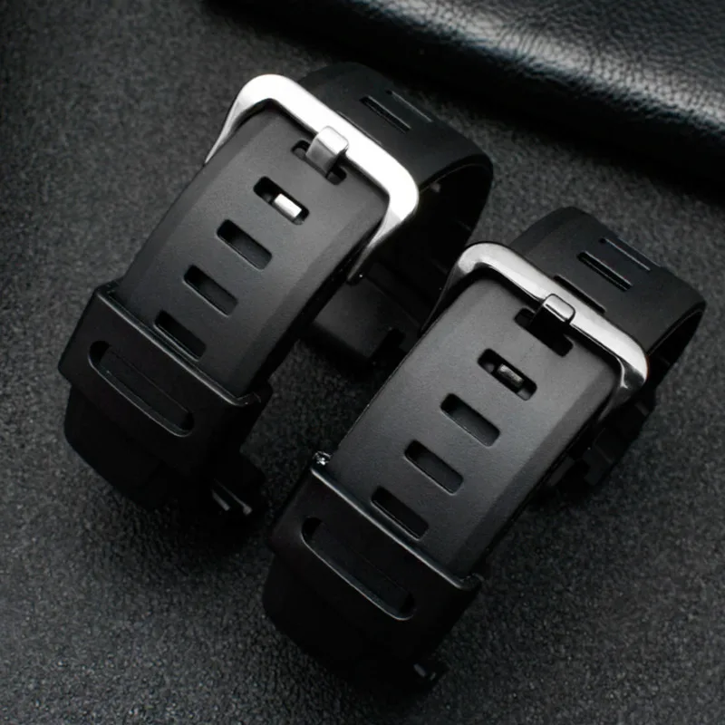 High Quality 18mm Replacement Wristband For Casio PRG-260/550/250/PRG500 PRW-3500/2500/5100 Elastic Waterproof Silicone Strap
