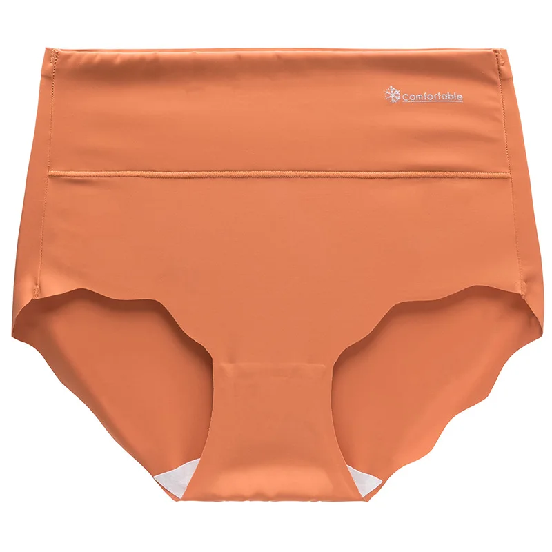 

2020 New Woman's Traceless Panties Ice Silk Breathable Ladies Briefs Seamless Elasticity Comfortable Women Underwear Plus Size