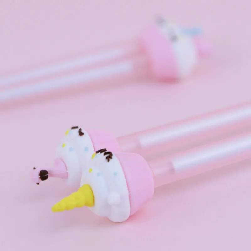 48 шт. гелевые ручки Kawaii, милые розовые ручки принцессы для торта, школьные офисные принадлежности, милые канцелярские принадлежности, рождественские ручки, подарок