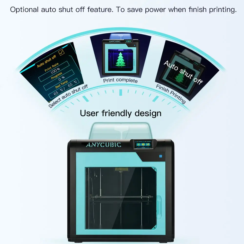 Anycubic 3D принтер Formax 4Max Pro размера плюс Закрытая печать пространства рабочего
