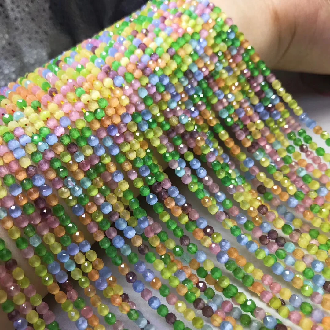 Бусины Из Натурального хрусталя разноцветные опаловые бусины в форме