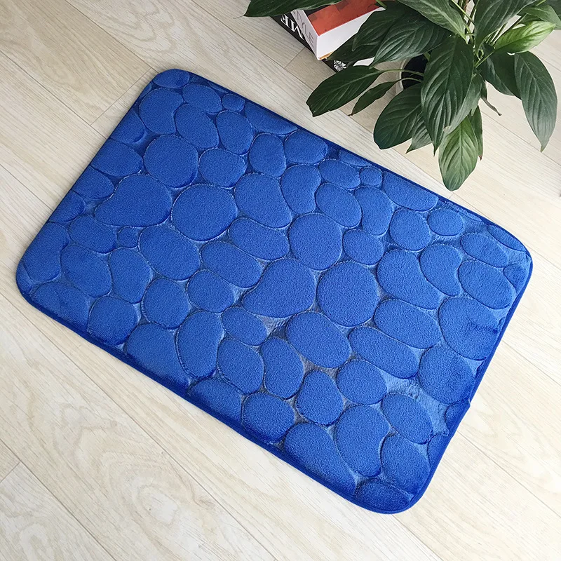 Утолщенный напольный коврик серый дверной для ванной комнаты мягкий ног двери