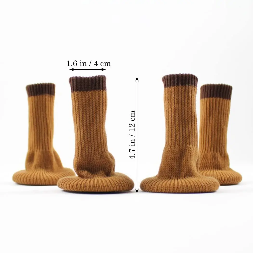 Новинка 24 шт. носки для ножек стула с войлочными вставками вязаные мебельные