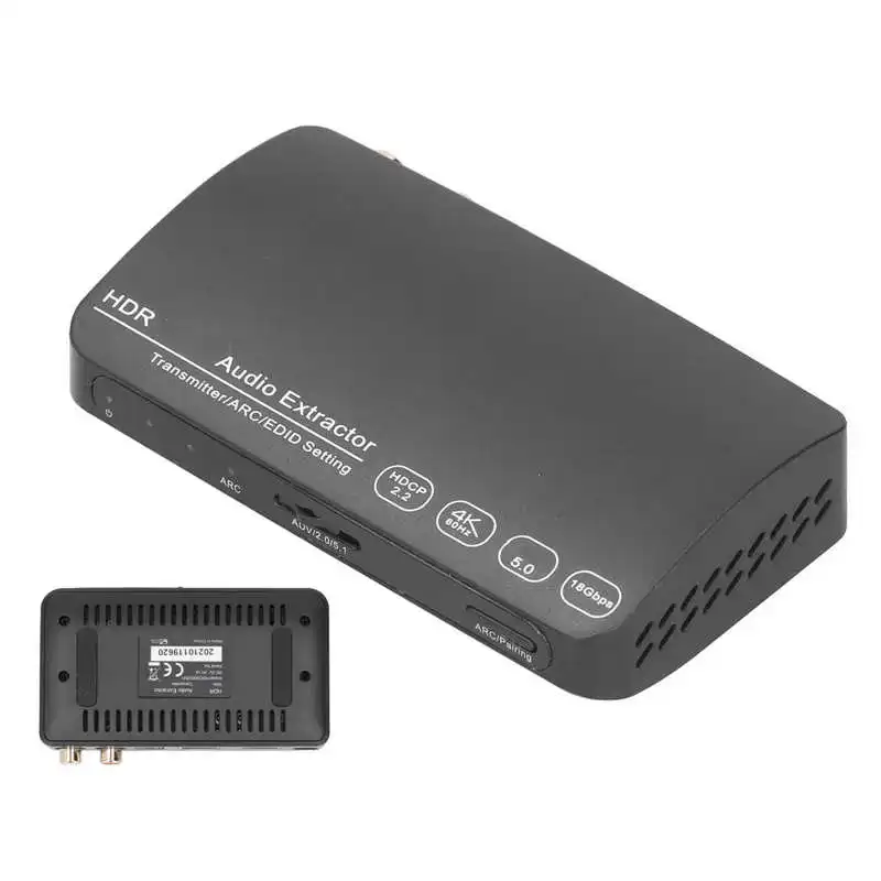 Аудио экстрактор HDCN0052M1 Bluetooth 5 0 4K 60 Гц HD видео аудио преобразователь сплиттер