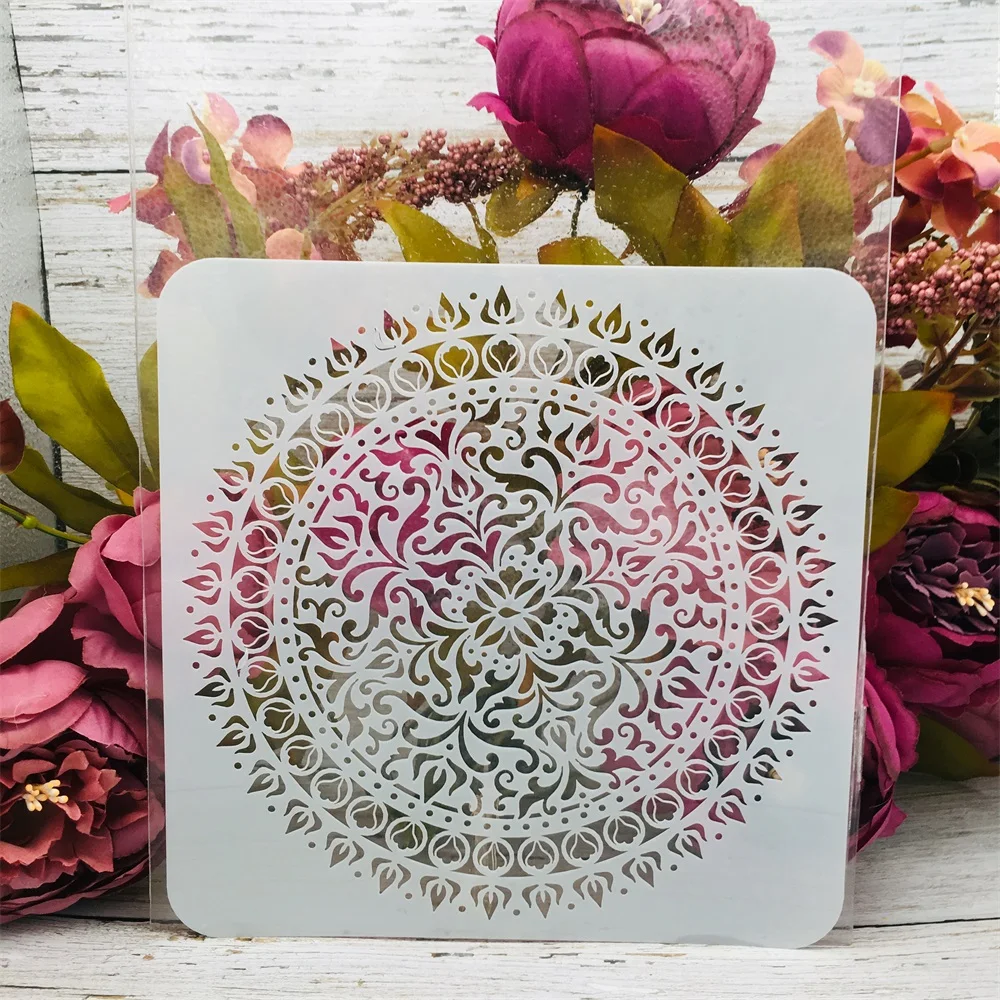 Трафареты Мандала круглые &quotсделай сам&quot декоративные трафареты для рисования