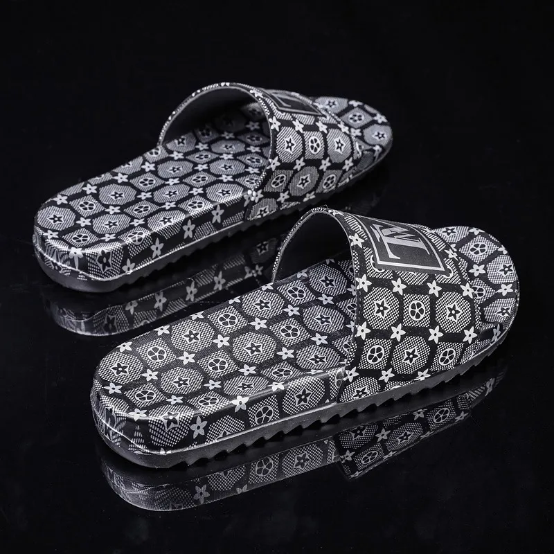 Мужские летние шлепанцы роскошные брендовые с принтом легкие для душа новинка 2021