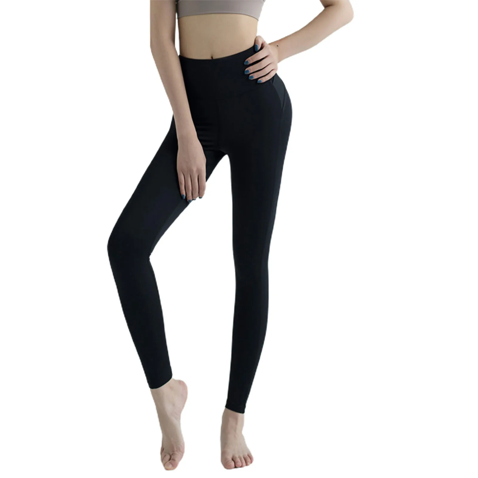 

Женские облегающие штаны для йоги с перекрестными лямками, длинные леггинсы с высокой талией для бега, фитнеса, одежда для женщин, повседнев...