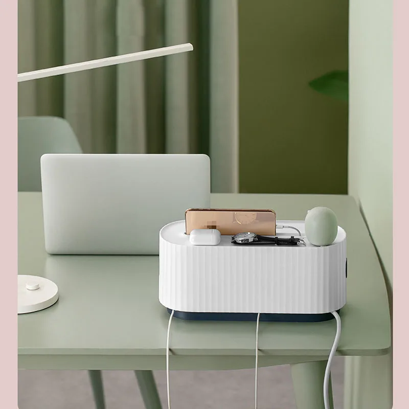 Скидка Органайзер для кабелей, деревянный ящик для хранения сетевых лент, коробка для управления зарядным устройством, пылезащитная крышка, сетев...