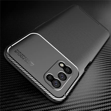 For Oppo Realme 7 5G Case Bumper Silicone Slim Carbon Fiber Back Case For Oppo Realme 7 5G Cover For Oppo Realme 7 5G 6.5 inch