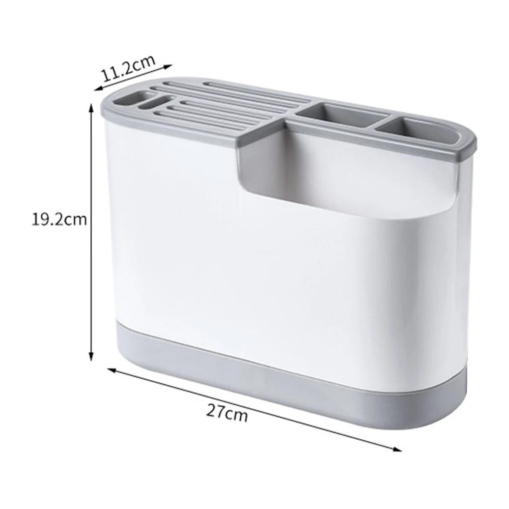 

Kitchen Utensil Holder Plastic Knife Block Chopsticks Tableware Cutting Board Pot Cover Storage Rack Shelf Kitchen Organizer