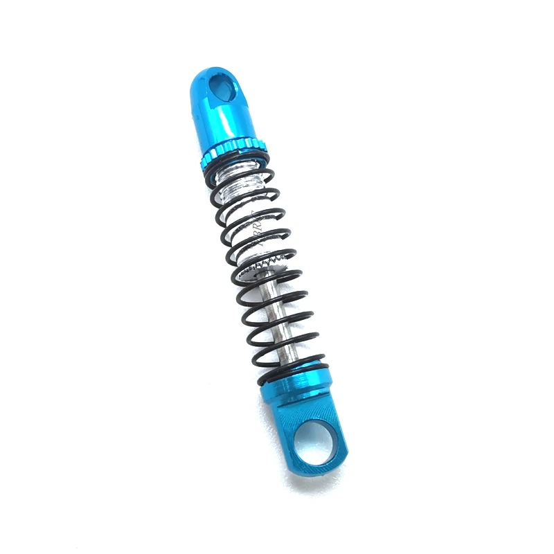 

Metal Front Steering Knuckle Cup with Bearing Accessories,Red with 4Pcs Metal Shock Absorber Damper Blue