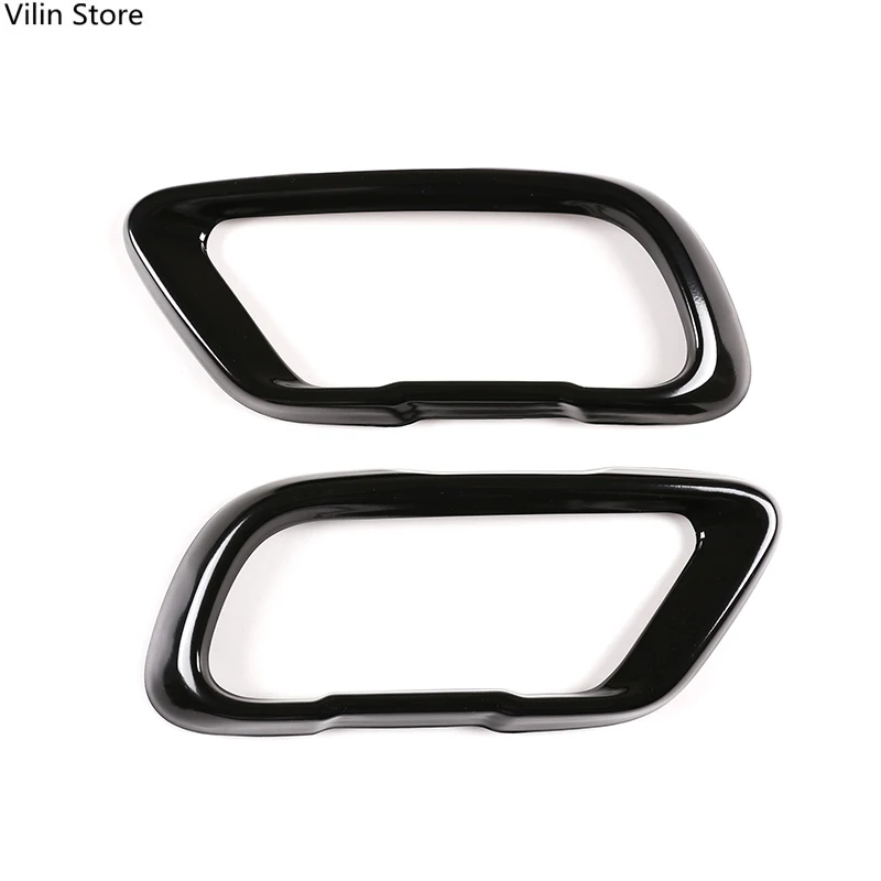 

For BMW X5 M sports version G05 X7 G07 2019-21 stainless steel black car exhaust pipe cover sticker auto parts