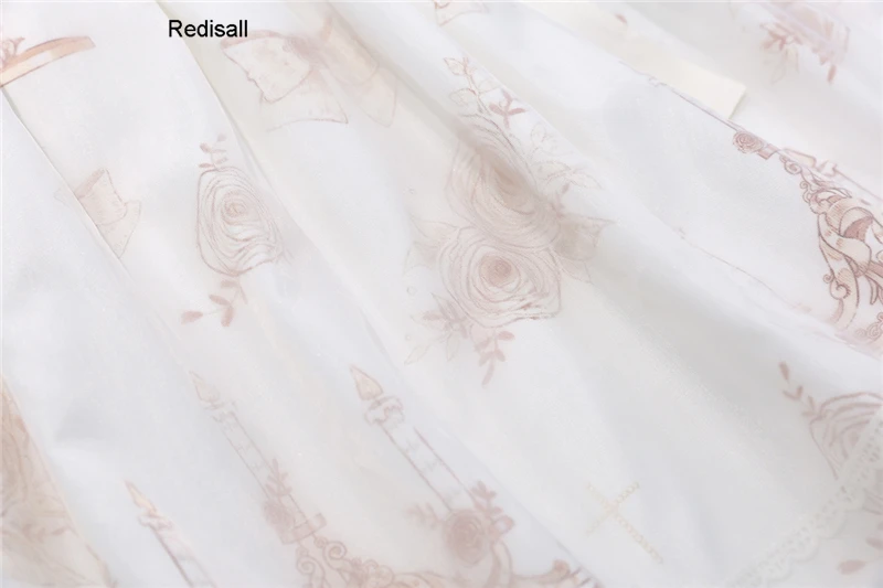 Платье без рукавов в стиле &quotЛолита&quot милое женское платье с завышенной талией