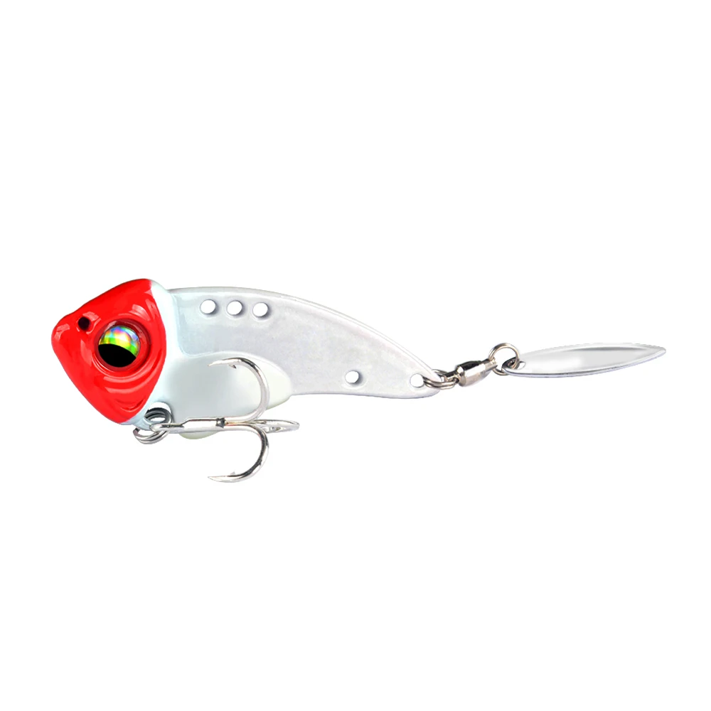 

1Pcs Rotating Metal VIB vibration Bait Spinner Spoon Fishing Lures 8g/12g/17g Jigs Trout Winter Fishing Hard Baits Tackle Pesca