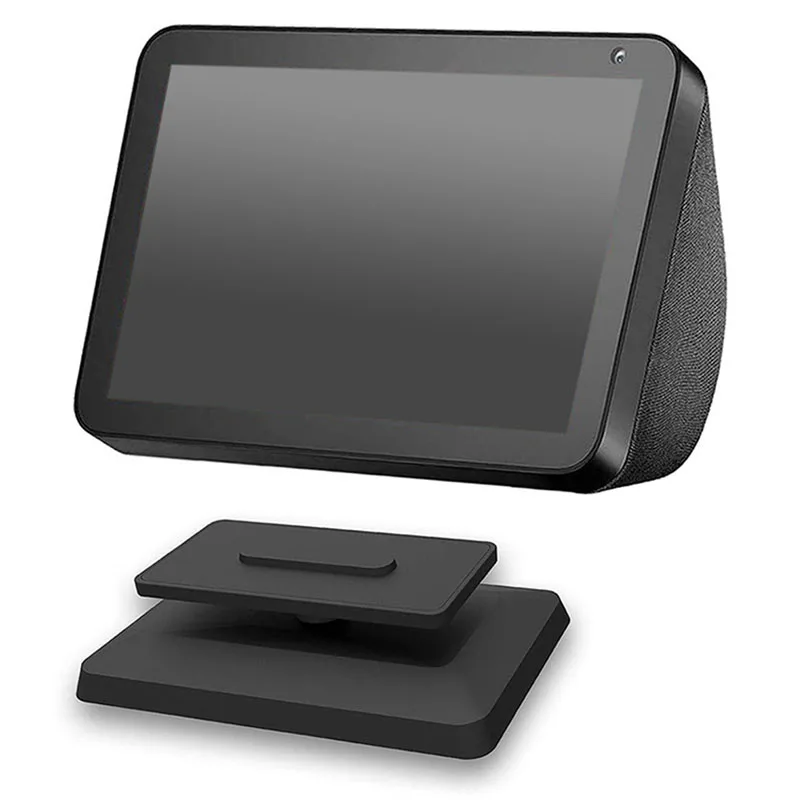 

Aluminum Stand Mount Anti-Slip Base Bracket for Amazon Echo Show 8 Full 360 Degree Adjustable Rotatable Bracket Black