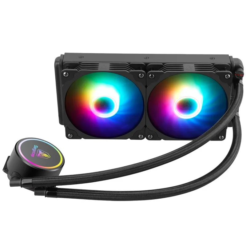 

Segotep BeCool 240S RGB все-в-одном радиатор для ЦП с водяным охлаждением 240 мм охлаждающий жидкий кулер для ЦП настольного компьютера