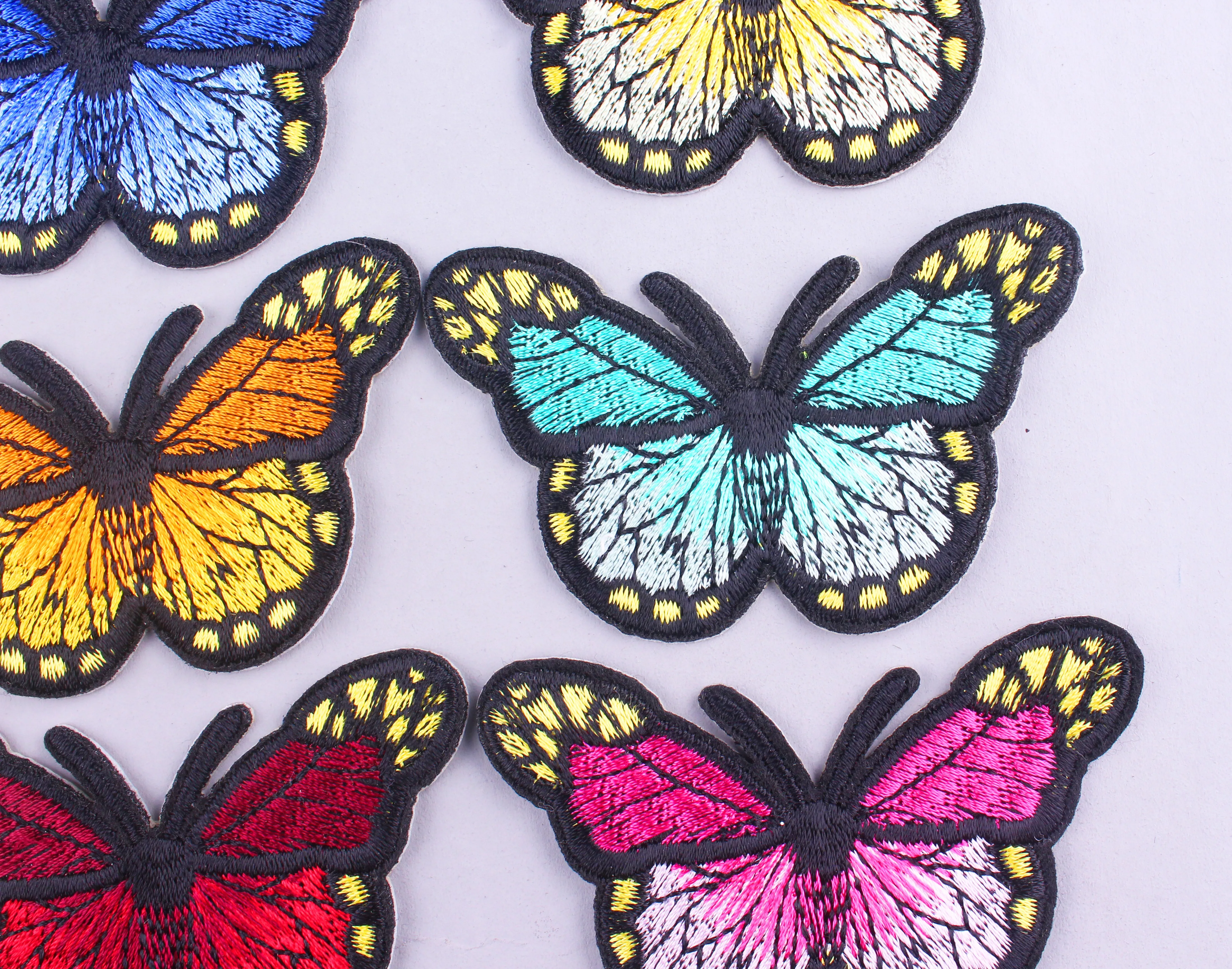 Бабочки железные нашивки на одежду наклейки для футболки милые спине