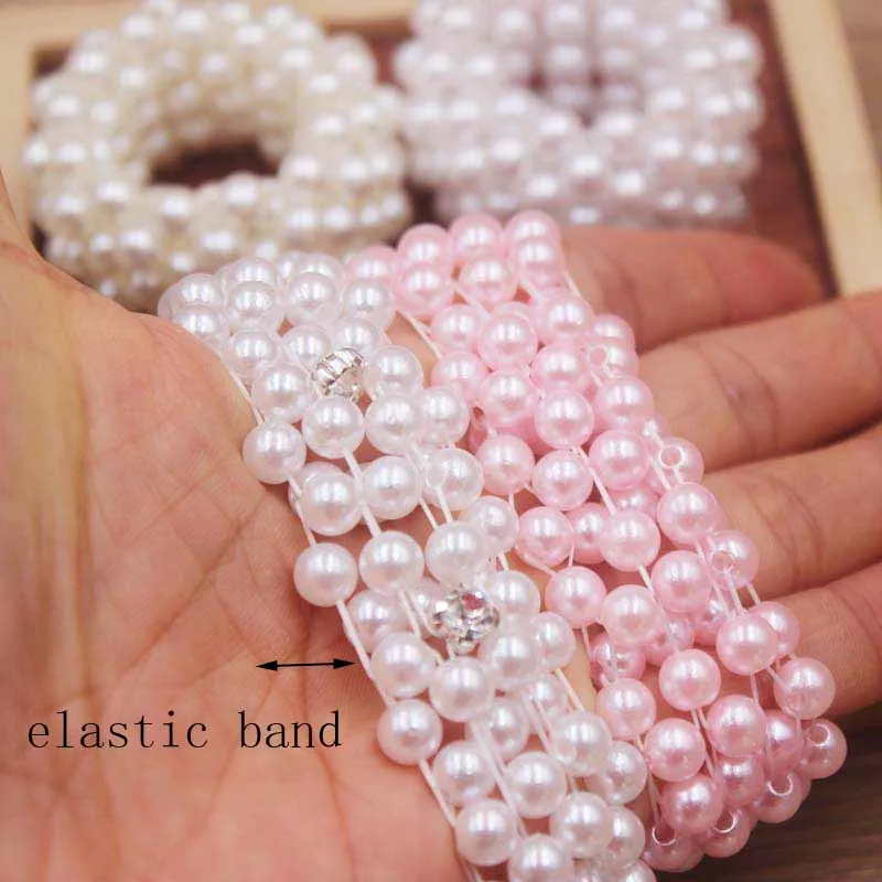 Новинка 2019 года женские эластичные резинки для волос с жемчугом держатель