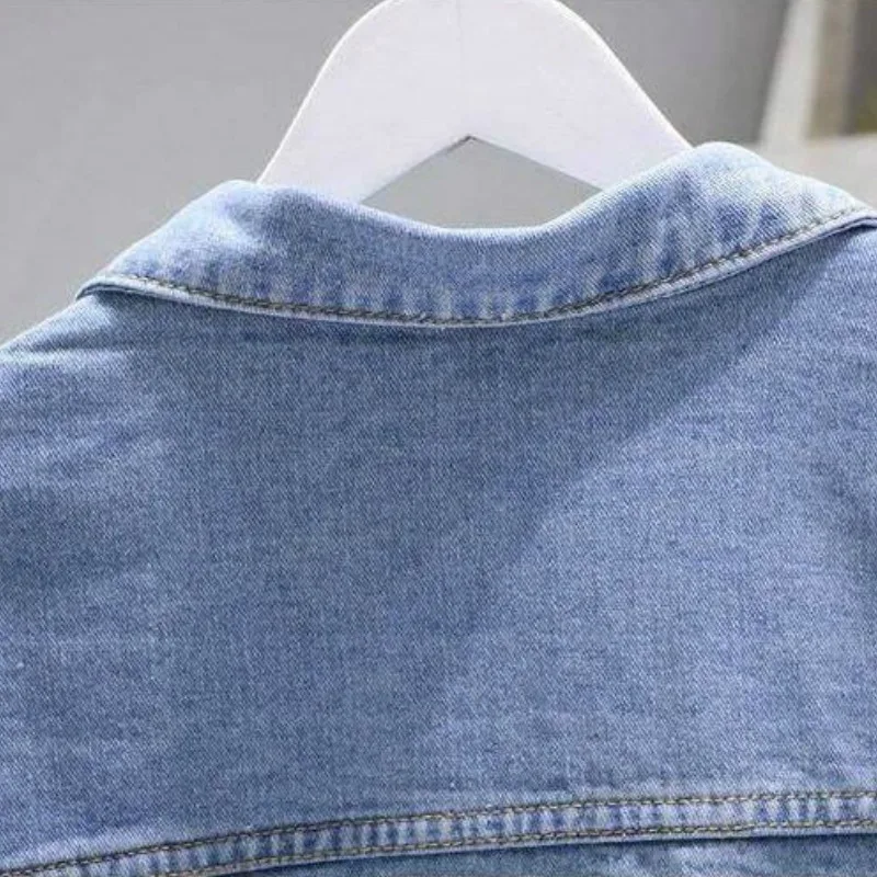 

Women Basic Jackets Denim Solid Single Breasted Turn-down Collar Thin BF Loose Casual Korean Style Stylish Chic Simple Vintage