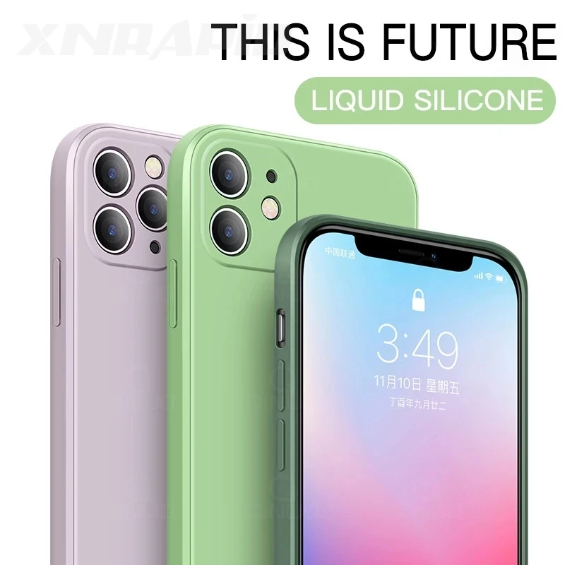 Liquid Silicone Cover For Huawei P50 Pro P40 Lite 5G P30 Funda Para Celular Honor 30 S 30s 10 8X 9X V10 V20 V30 V40 X10 Max Case