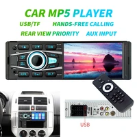 for4 1 1 din bluetooth universal car mp5 player usb tf card aux fm radio mp4 audio music video hd digital displayhe521