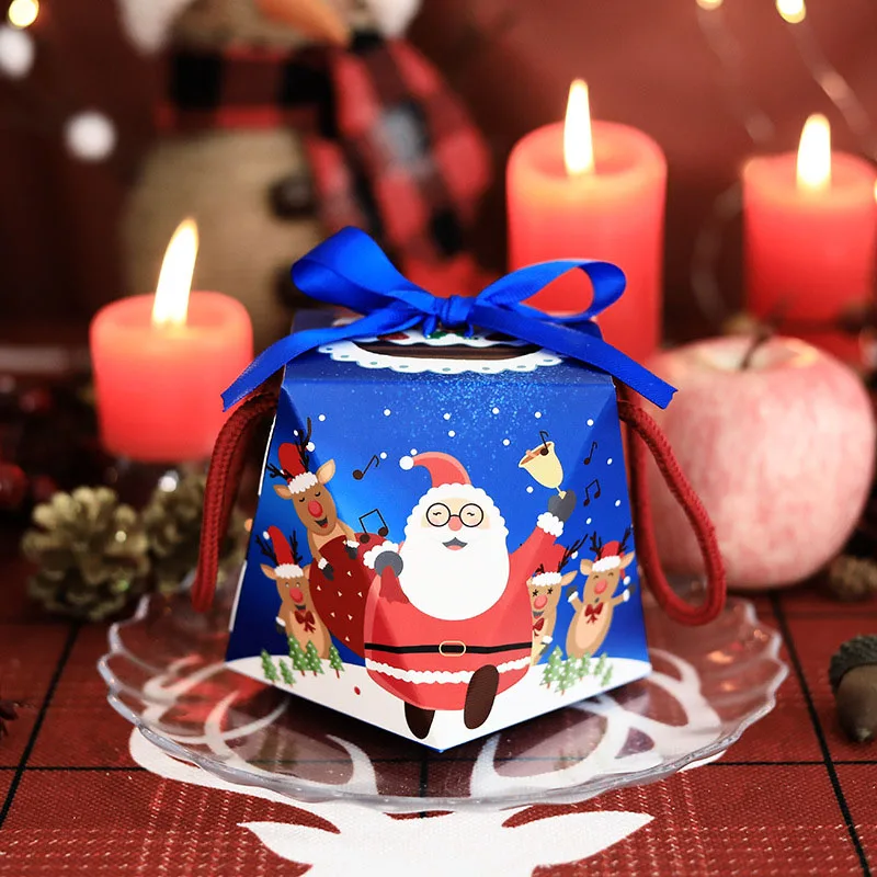 Рождественская Подарочная коробка фланелевый Подарочный пакет детский мешок
