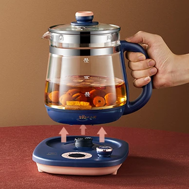 1.5L Electric Kettle Coffee Tea Maker Black Pu ɾr Glass Automatic Steam Spray Teapot Health Pot 1000W | Бытовая техника