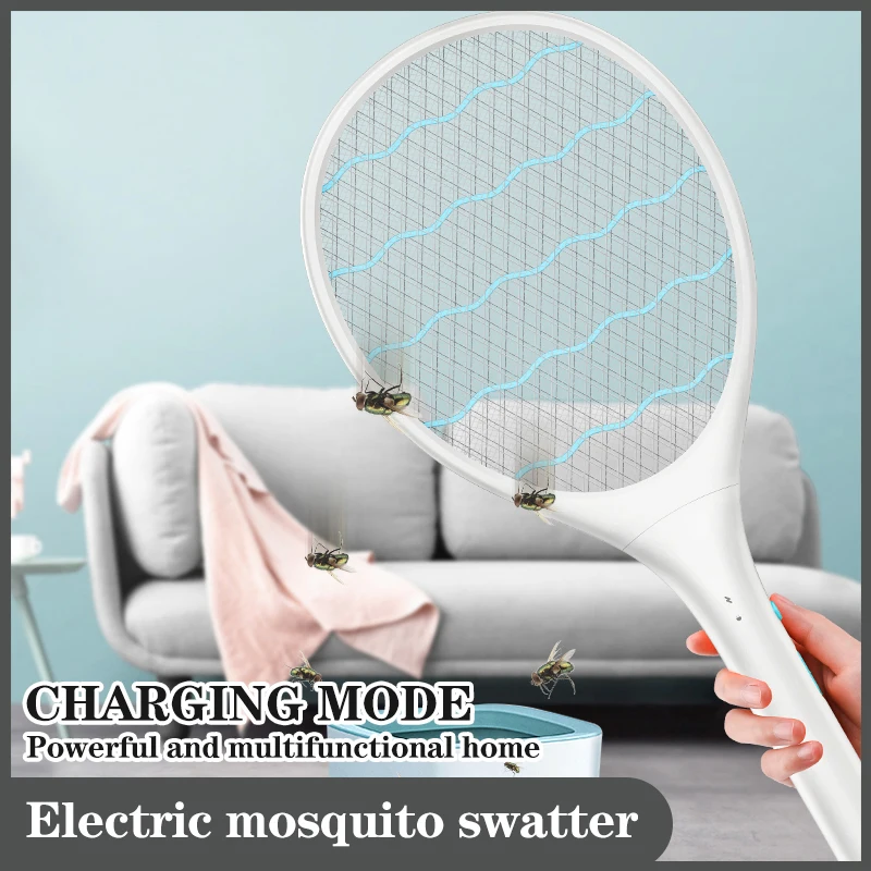 

DC 2700V Electric Mosquito Killer Electric Insect Racket Swatter Zapper Rechargeable Bug Zapper Summer Home Bug Insect Racket