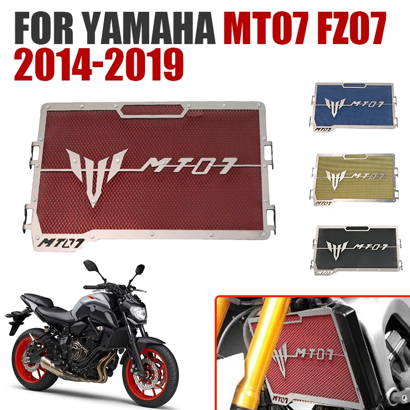 For Yamaha MT-07 MT07 FZ-07 FZ07 2014 - 2019 Motorcycle Radiator Grille Guard Grill Protection Cover Mesh Net Fender Accessories