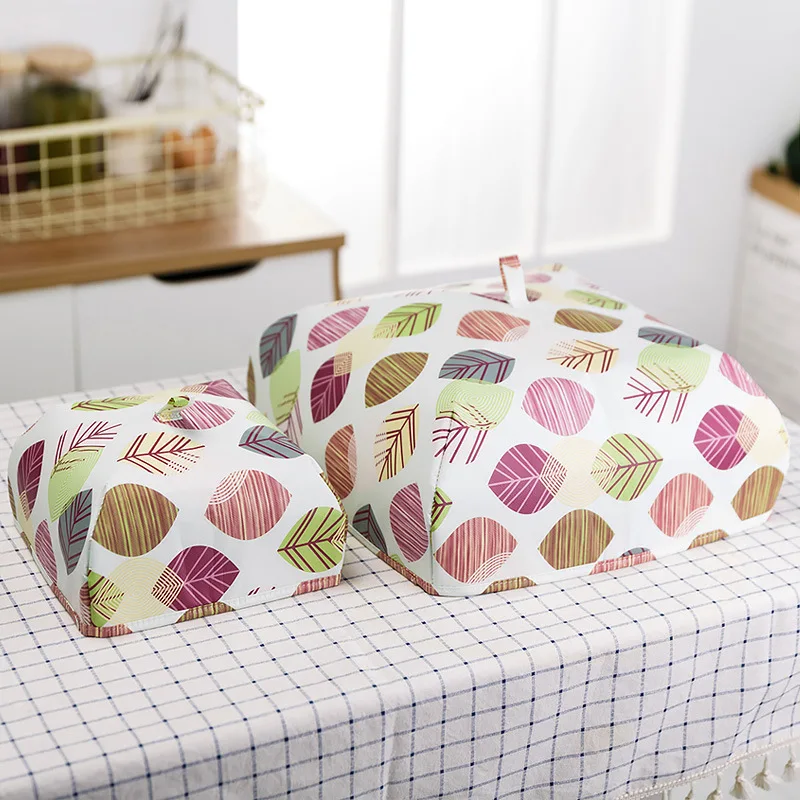 Портативная Крышка для еды фольга прекрасные фрукты складная Пылезащитная