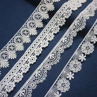 white lace ribbon milk fiber 2yardslot wholesale apparel sewing fabric diy craft supplies needlework accessories lace trim new