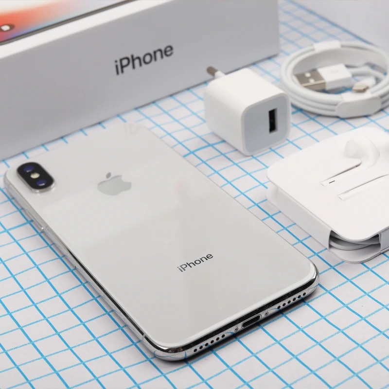 Разблокированный Apple iPhone X Hexa Core 3 Гб ram смартфон 5," 4G LTE 12MP двойная задняя камера распознавание лица 64 Гб/256 Гб мобильный телефон