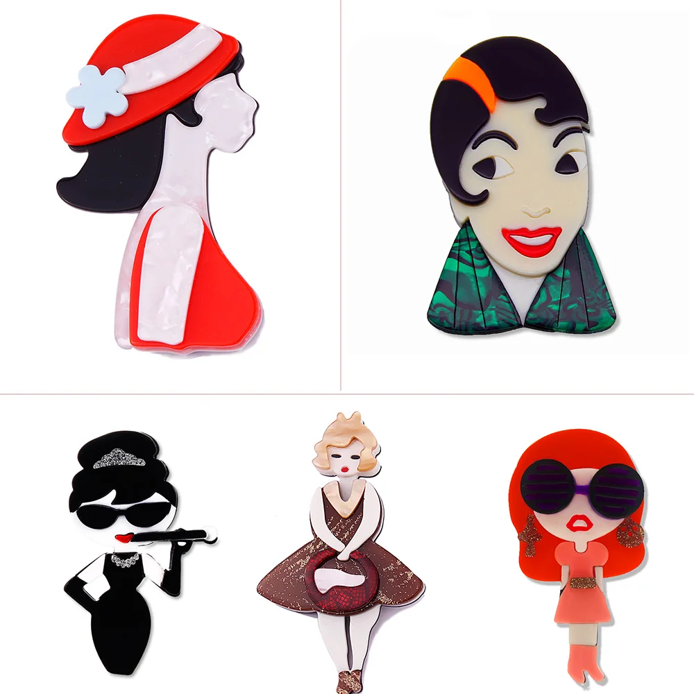 Женская акриловая брошь Farlena в виде птицы из ацетата аксессуар для одежды|Броши| |