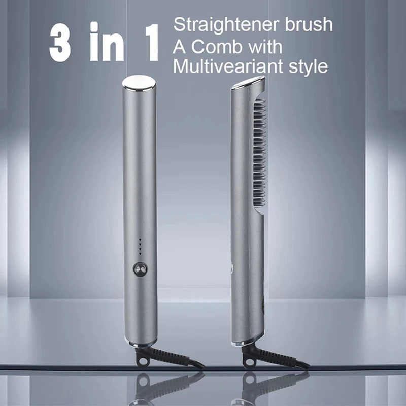 

New type lazy multifunctional styling comb, one comb is smooth, intelligent temperature adjustment, anti-scalding,