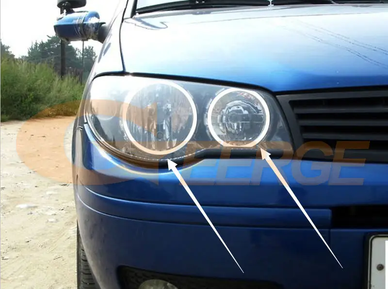 Ультра яркий SMD СВЕТОДИОДНЫЙ ангельские глазки набор колец Дневной светильник