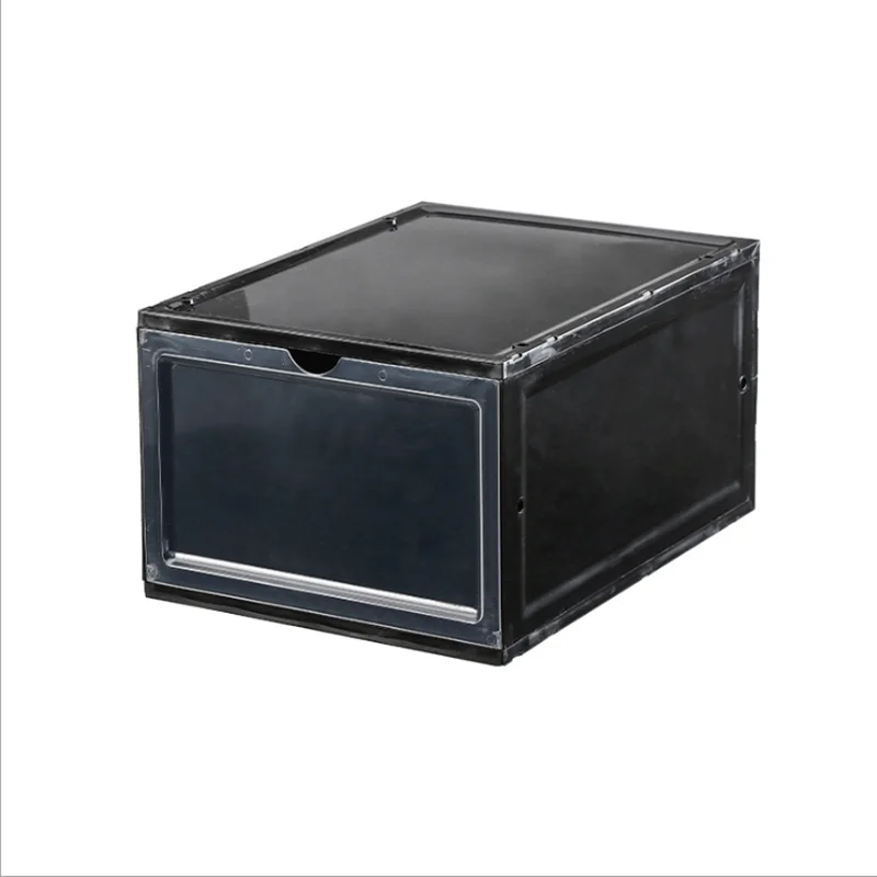 Новая Толстая прозрачная коробка для обуви ящик пластиковая артефакт хранения