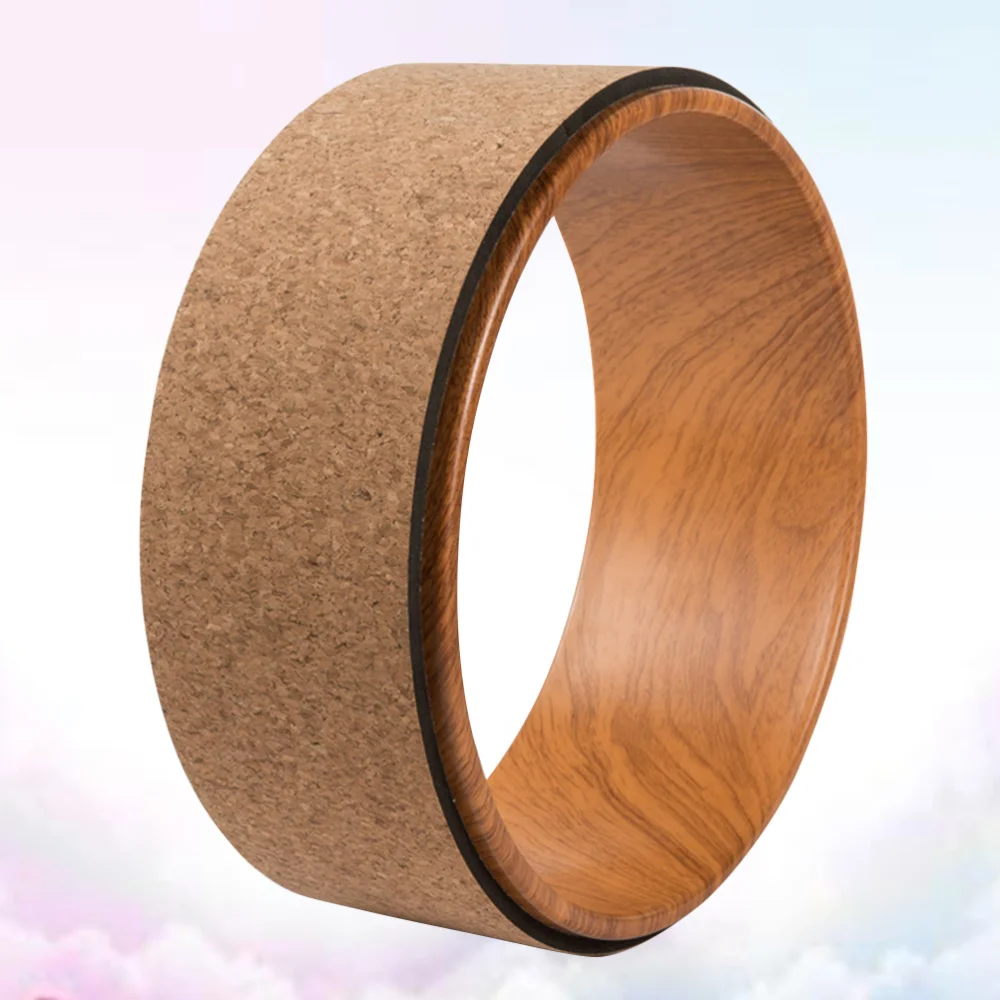 

Natural Cork Yoga Wheel Yoga Assist Wheel Wheel Back Bend Art Pilates Yoga Circle Roller