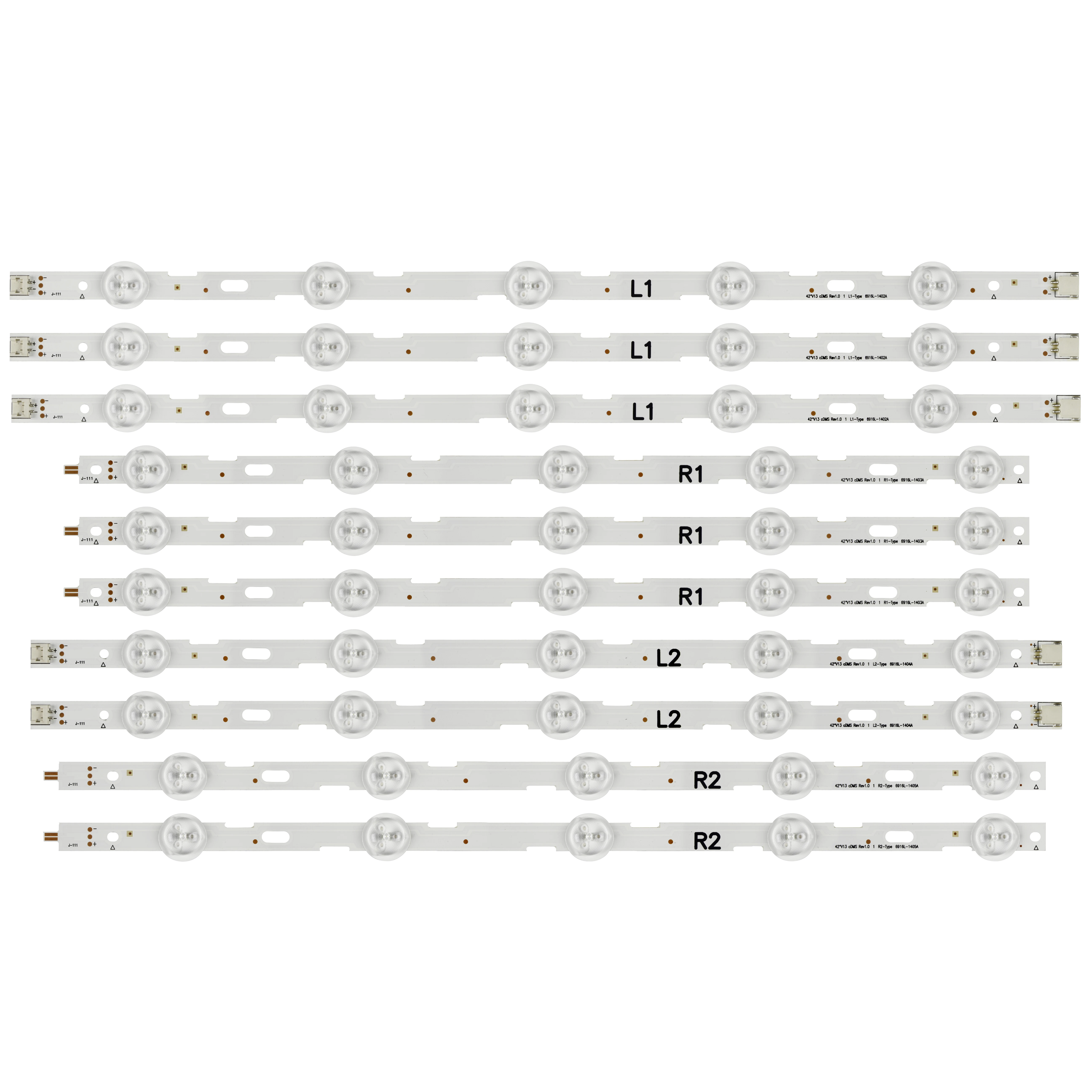 Абсолютно Новый светодиодный Подсветка полосы 10 лампы для 42LN5204 42LN5200 6916L-1402A 6916L-1403A