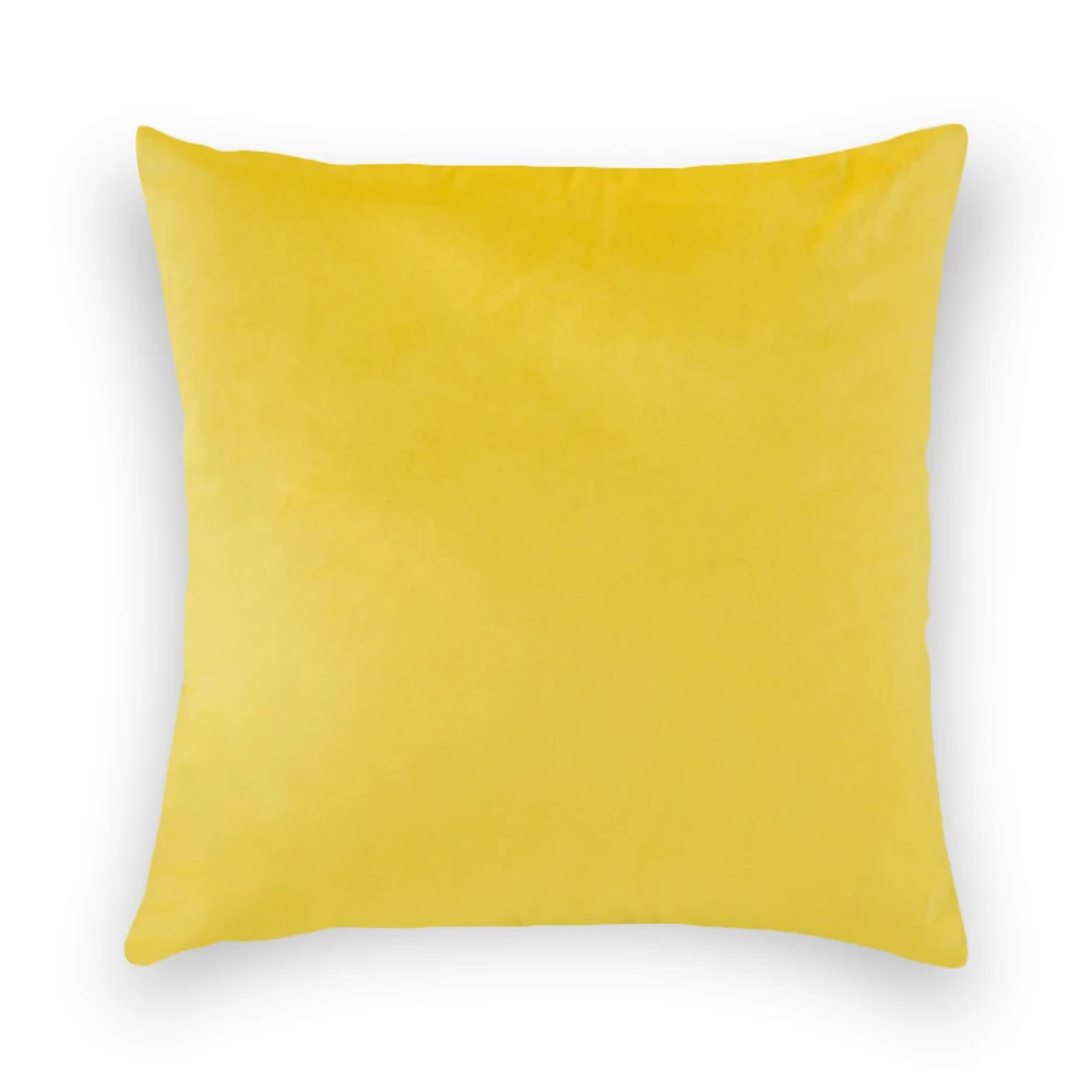 1 шт. Роскошная Удобная бархатная наволочка для подушки одноцветная декоративная