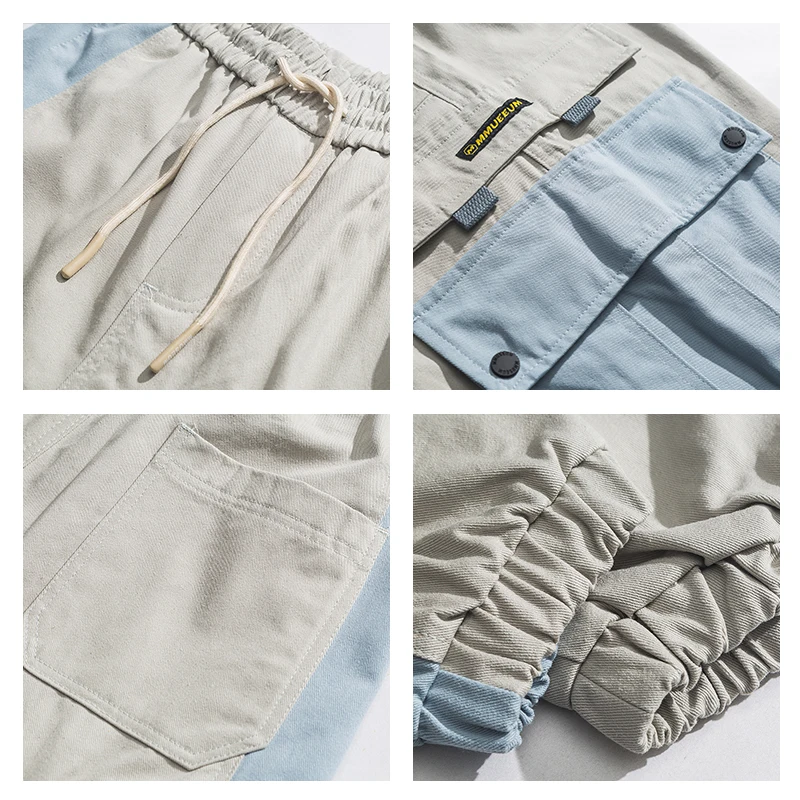 Мужские брюки карго с несколькими карманами в стиле Харадзюку для бега уличная