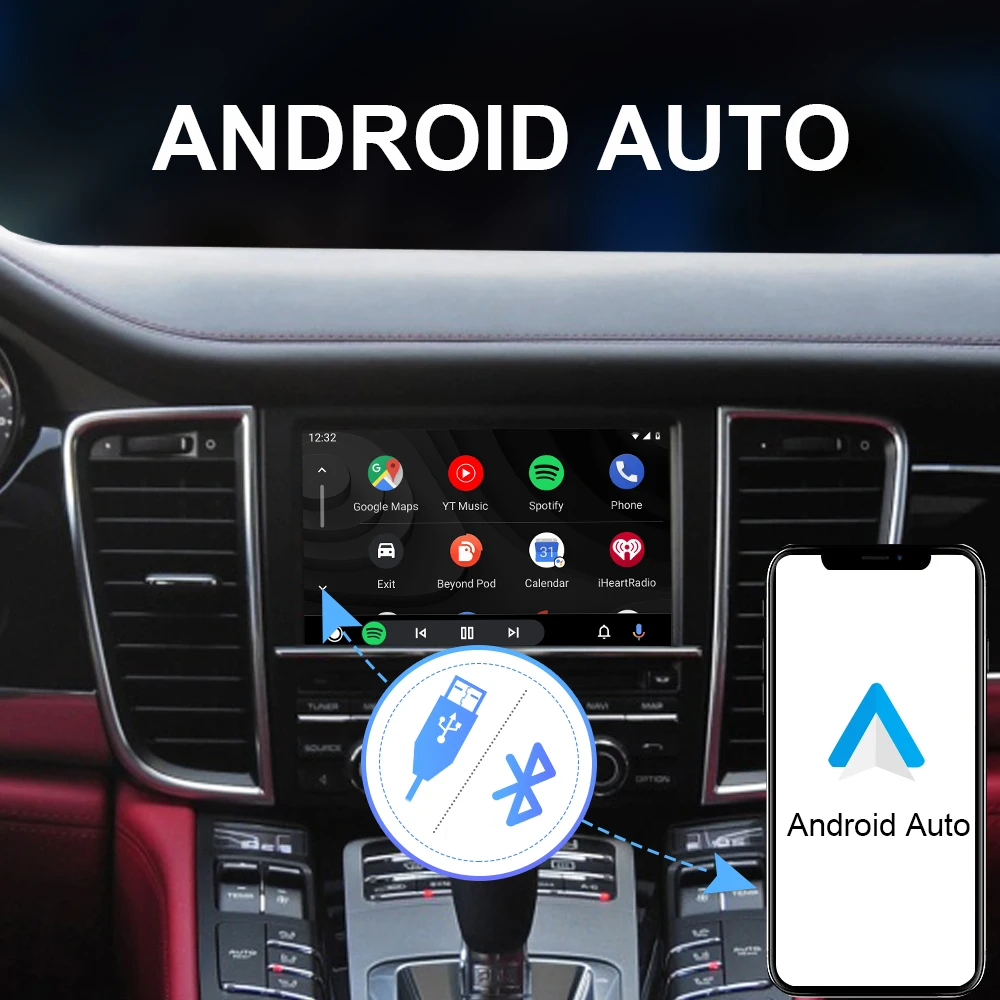 $272.20 ISUDAR Carplay Module For Porsche/Panamera/Cayenne/Macan/Cayman/Boxster 911 718 PCM 3.1 Android Auto AI Box Version 2 Multimedia