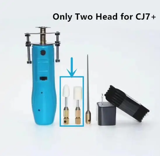 Средство для удаления клея cleanng head, стекло, сенсорное покрытие, полировальная головка, не вредит, сенсорный ЖК-дисплей для 2 в 1, 9+ инструмент для разделителя стекла - Цвет: CJ7 2 head